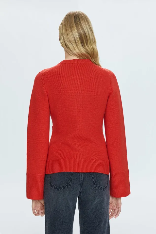 Women Dani Cardigan 8211 Rouge Pistola Denim Sweaters and Knits