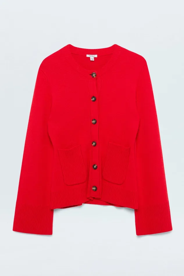 Women Dani Cardigan 8211 Rouge Pistola Denim Sweaters and Knits