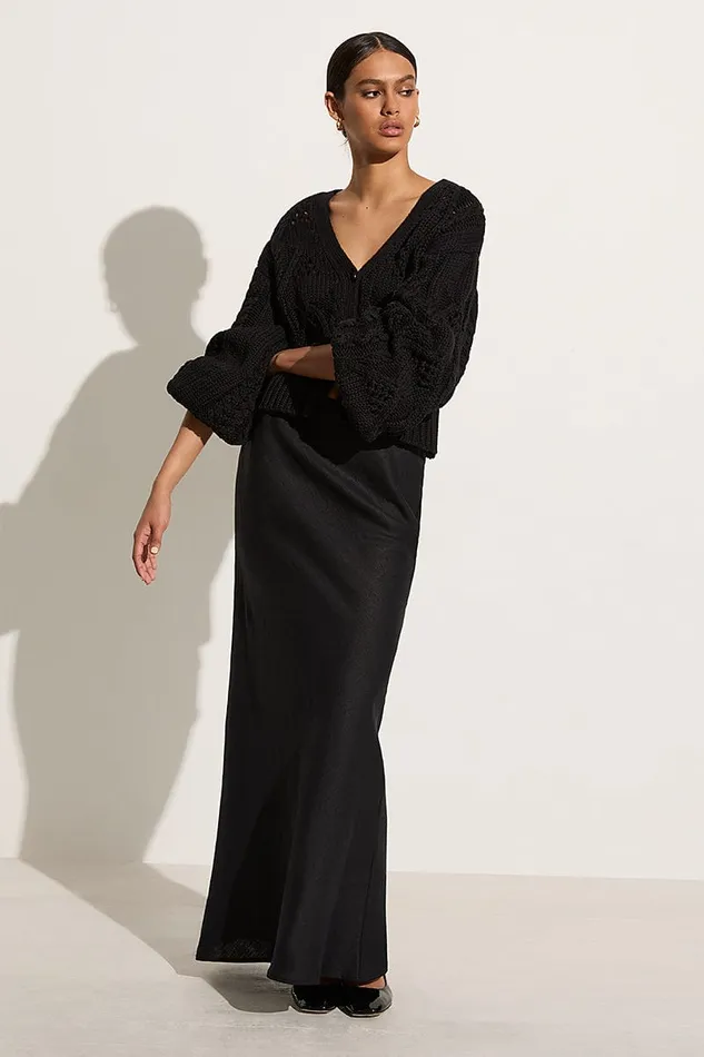 Women Dayana Cardigan Black 8211 Final Sale Faithfull The Brand Tops Women Dayana Cardigan Black 8211 Final Sale Faithfull The Brand Tops