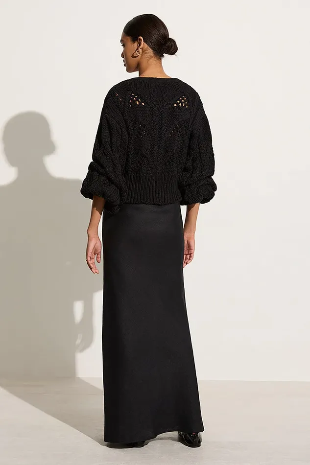 Women Dayana Cardigan Black 8211 Final Sale Faithfull The Brand Tops Women Dayana Cardigan Black 8211 Final Sale Faithfull The Brand Tops