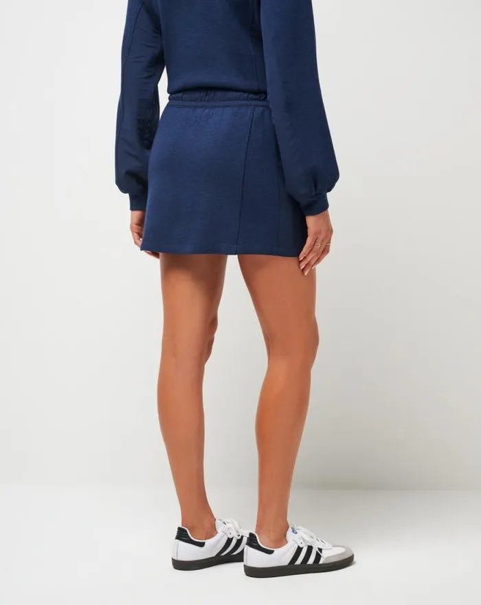 Women DELIGHTFUL SKIRT Heather Navy Blazer TravisMathew Skorts and Skirts