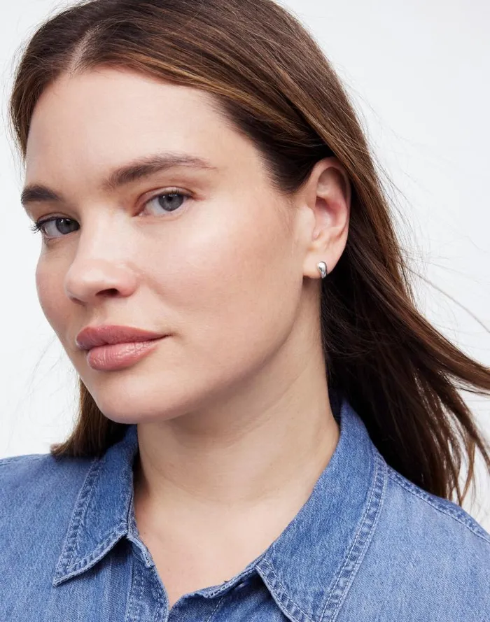 Women DemiFine Chunky Bubble Mini Stud Earring Sterling Silver Madewell Jewelry