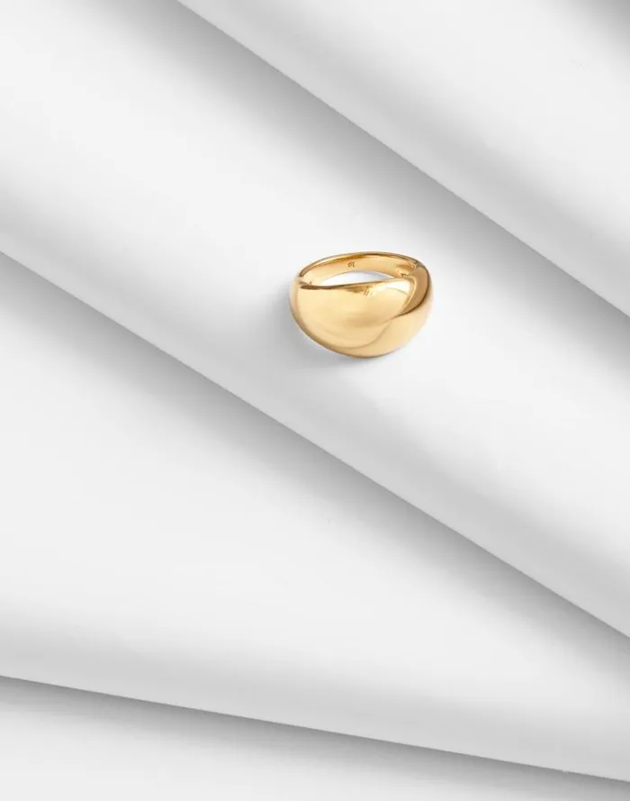 Women DemiFine Chunky Dome Ring 14k Gold Madewell Jewelry