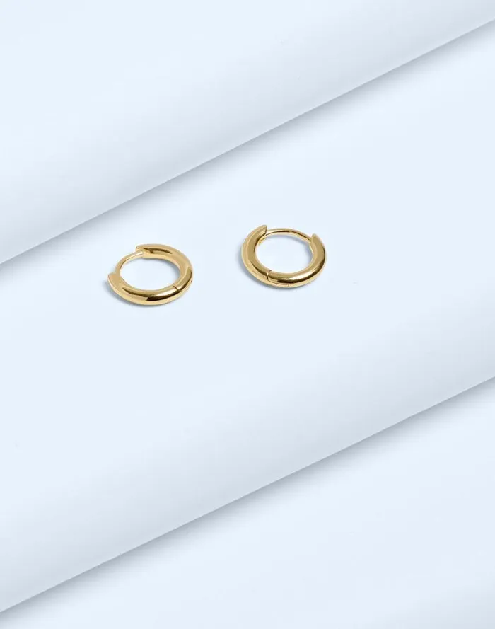 Women DemiFine Huggie Hoop Earrings 14k Gold Madewell Jewelry