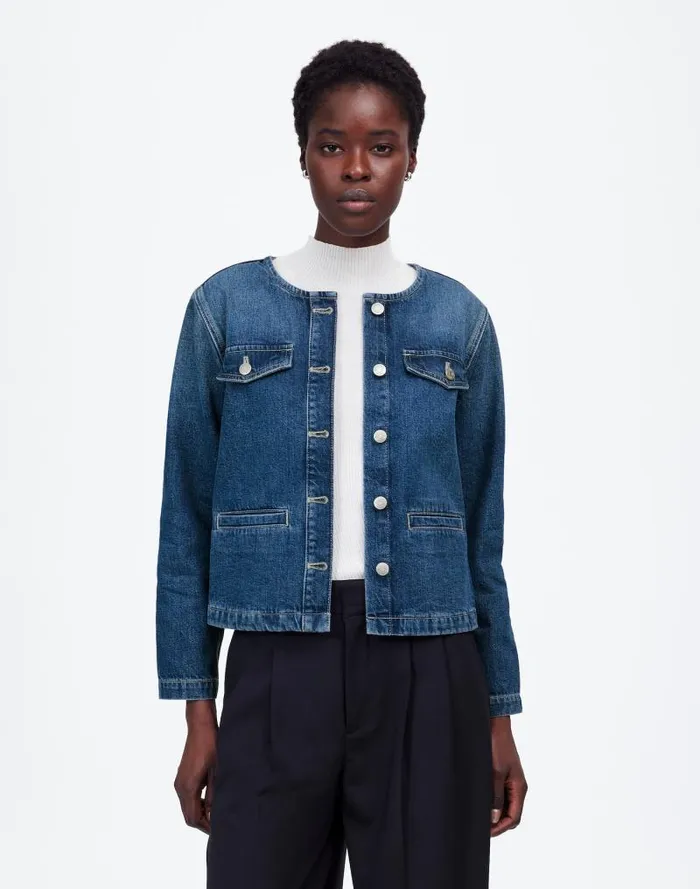 Women Denim Lady Jacket In Plymouth Wash Plymouth Wash Madewell Coats Jackets