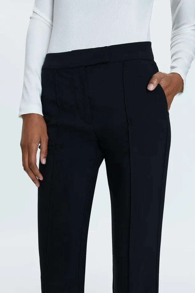 Women Diana Front Slit Trouser 8211 Black Pistola Denim Pants