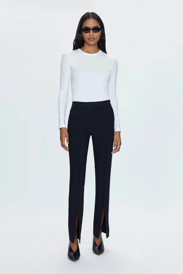 Women Diana Front Slit Trouser 8211 Black Pistola Denim Pants