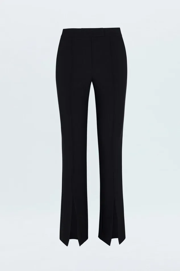 Women Diana Front Slit Trouser 8211 Black Pistola Denim Pants