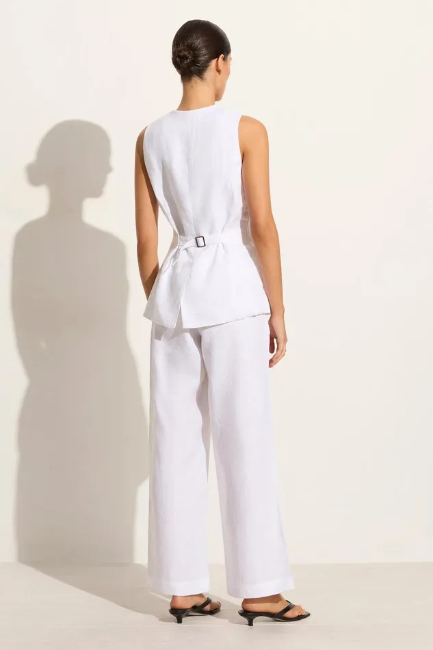 Women Domenico Vest White Faithfull The Brand Tops Women Domenico Vest White Faithfull The Brand Tops