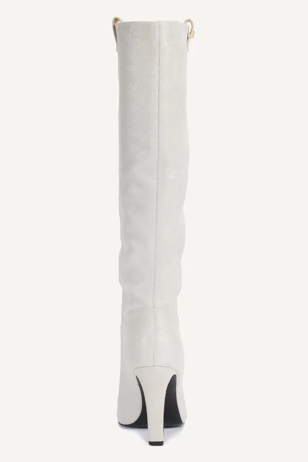 Women Donna Karan Boots And Booties DONNA SLOUCH BOOT White