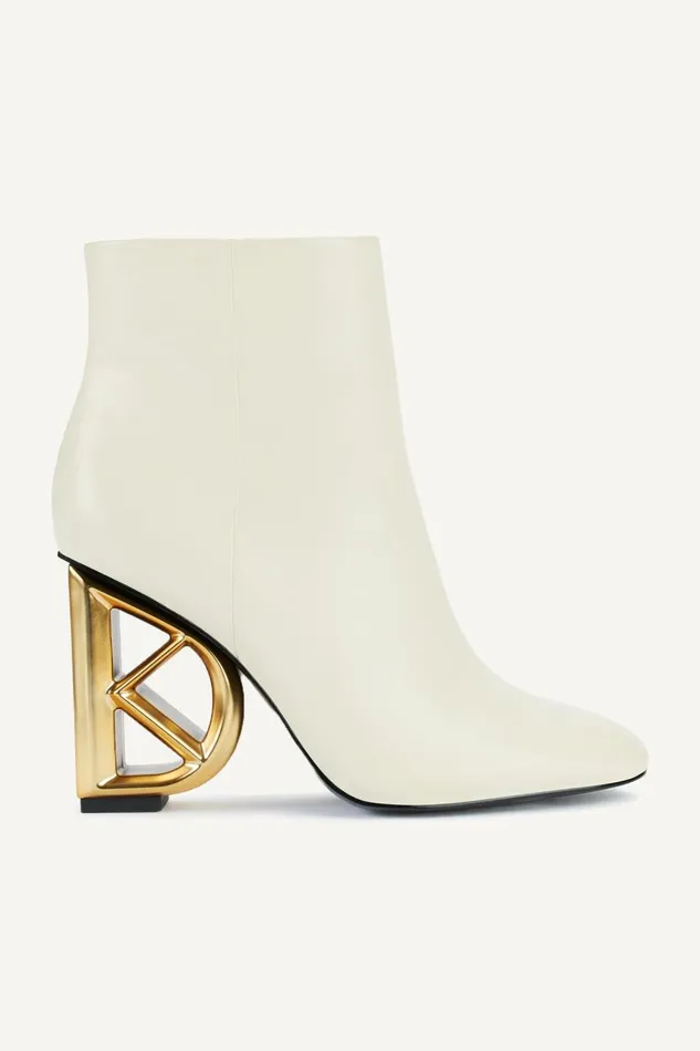 Women Donna Karan Boots And Booties WEDGE BOOTIE Ivory
