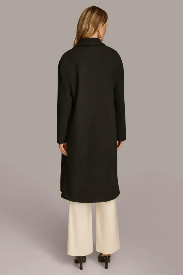 Women Donna Karan Coats And Jackets BRUSH STROKE JACKET Black
