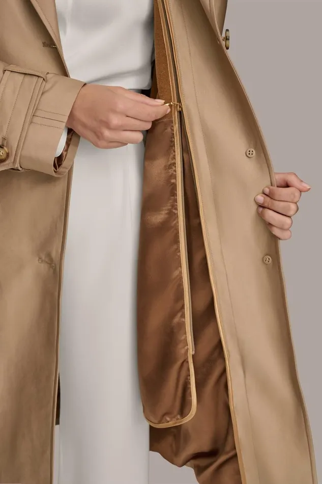 Women Donna Karan Coats And Jackets RAIN JACKET Khaki