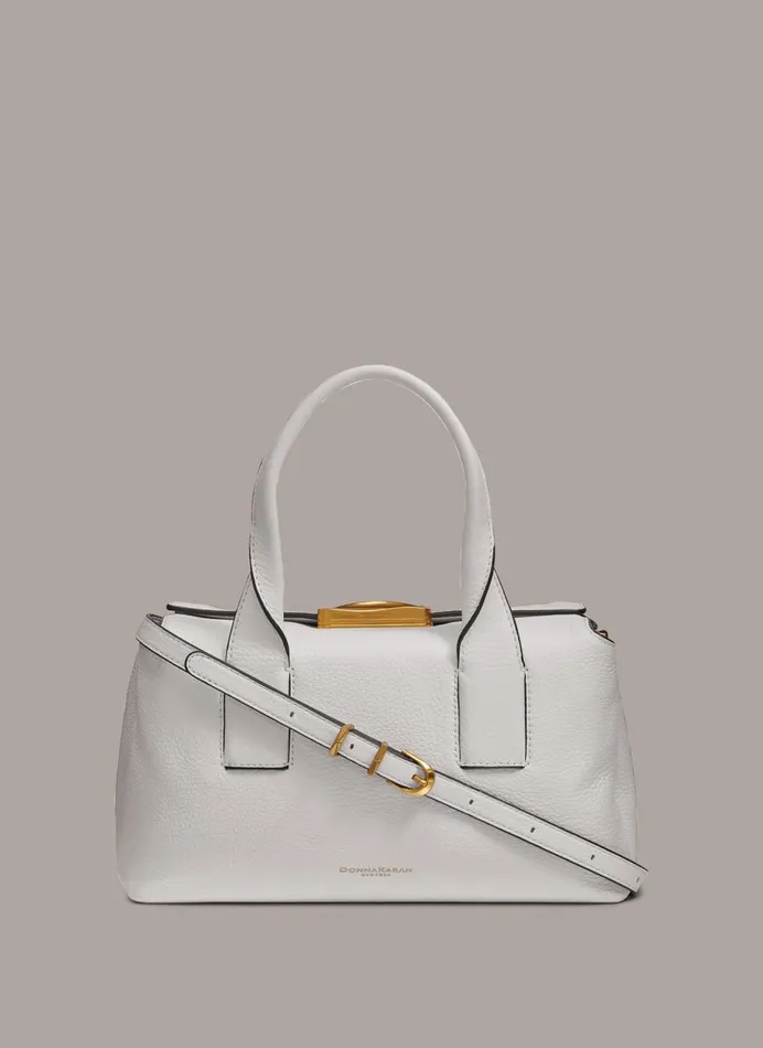 Women Donna Karan Crossbody Bags And Satchels AMAGANSETT SATCHEL BAG Brilliant White Women Donna Karan Crossbody Bags And Satchels AMAGANSETT SATCHEL BAG Brilliant White