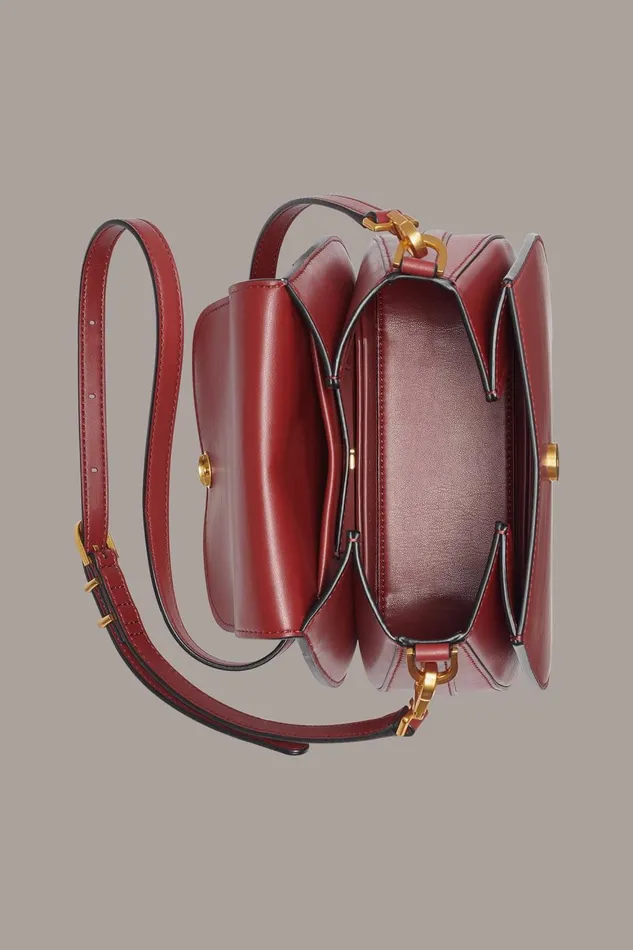 Women Donna Karan Crossbody Bags And Satchels BELLEROSE CROSSBODY Claret