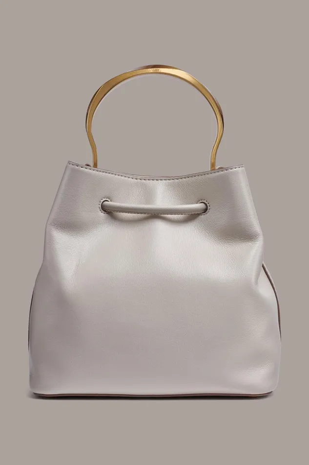 Women Donna Karan Crossbody Bags And Satchels LAWRENCE BUCKET BAG Sand