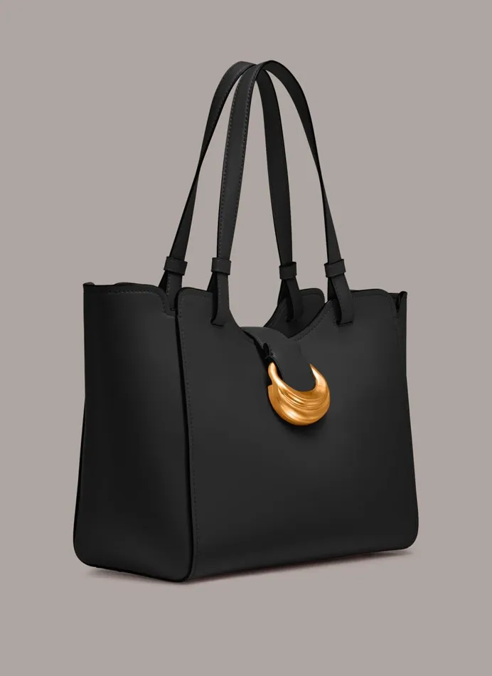 Women Donna Karan Crossbody Bags And Satchels VALLEY STREAM TOTE Blackgold