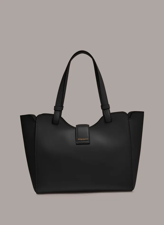 Women Donna Karan Crossbody Bags And Satchels VALLEY STREAM TOTE Blackgold