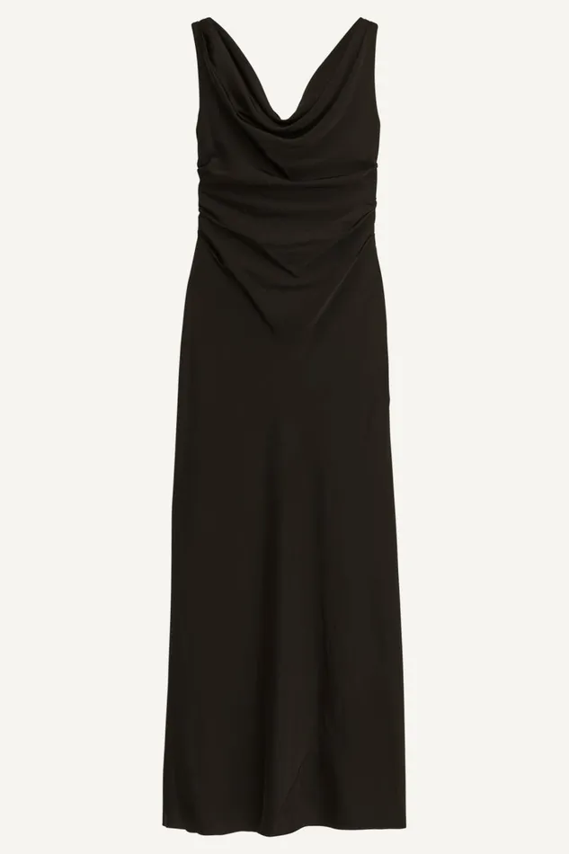 Women Donna Karan Dresses And Jumpsuits SATIN COWL NECK GOWN Black