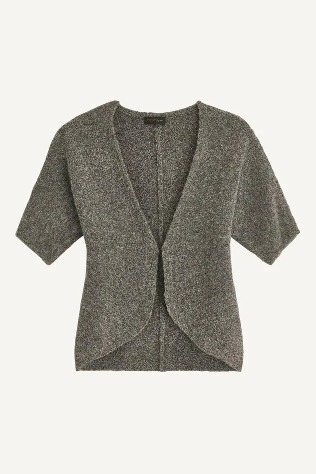 Women Donna Karan Dresses And Jumpsuits TWO PIECE SWEATER DRESS WITH BELT Tin Heather