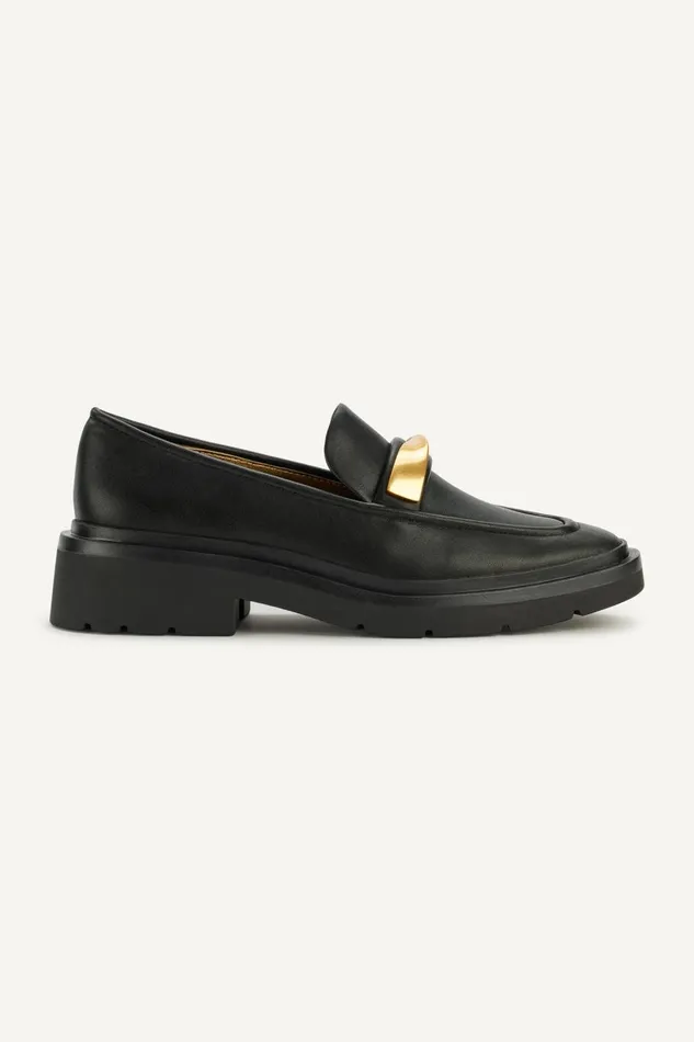 Women Donna Karan Flats And Loafers SABINA LOAFER Black