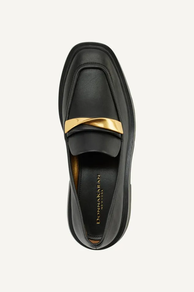 Women Donna Karan Flats And Loafers SABINA LOAFER Black