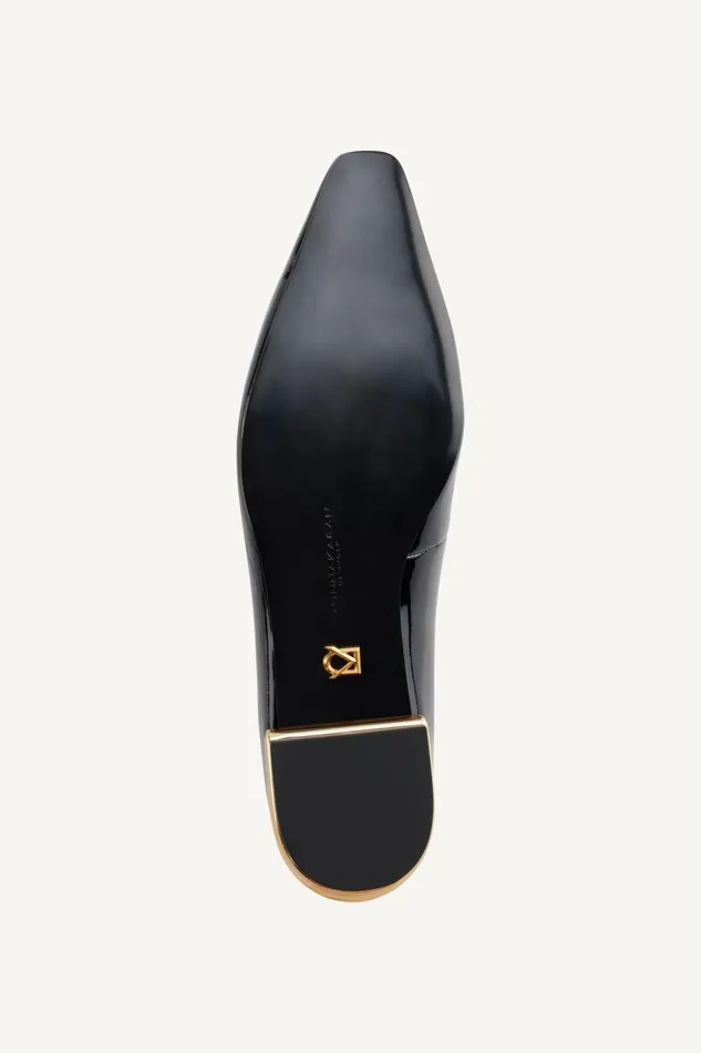 Women Donna Karan Flats And Loafers SAVITA POINTED FLAT Black