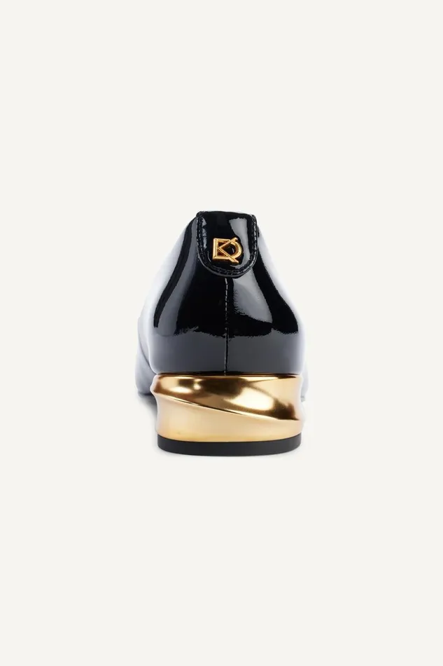 Women Donna Karan Flats And Loafers SAVITA POINTED FLAT Black