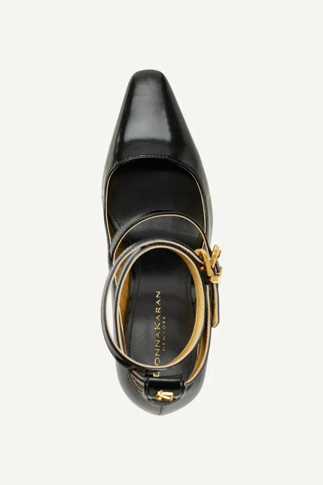 Women Donna Karan Heels And Wedges PRYCE STRAPPY HIGH PUMP HEEL Black