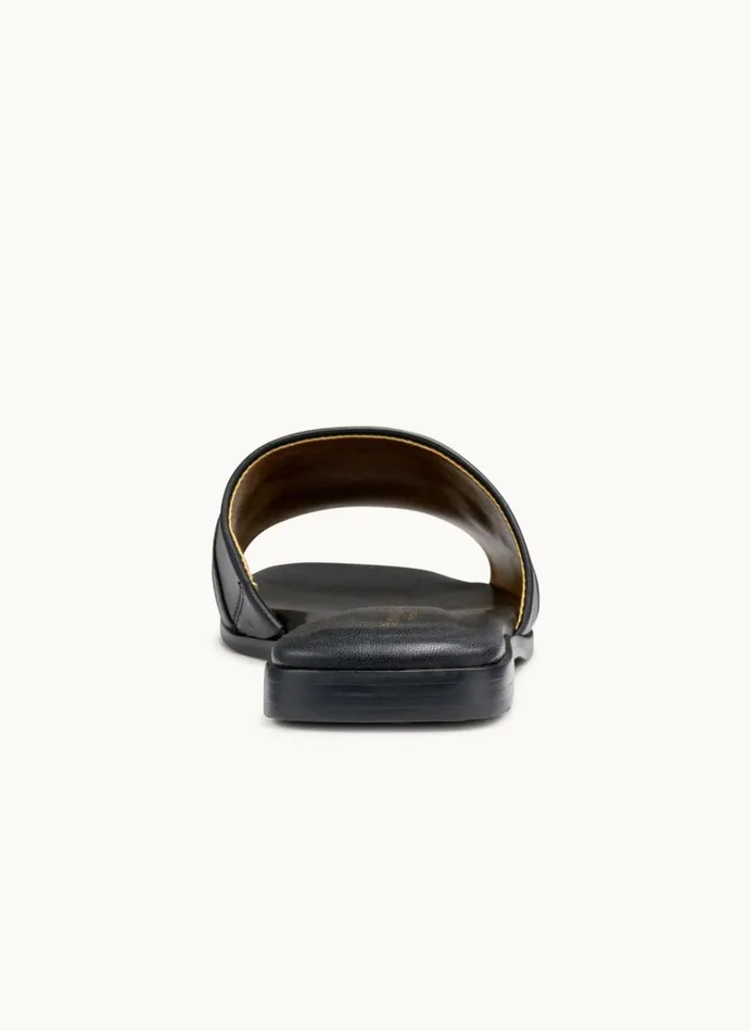 Women Donna Karan Sandals HAYLEN FLAT SANDAL Black