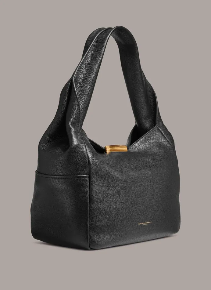 Women Donna Karan Shoulder And Hobo Bags AMAGANSETT SHOULDER BAG Black