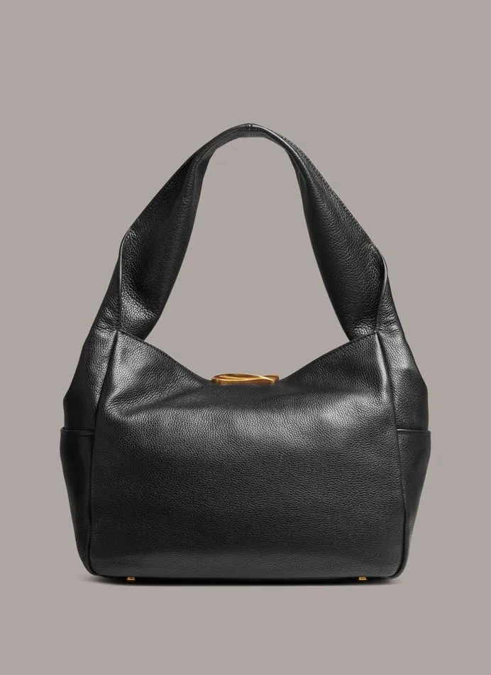 Women Donna Karan Shoulder And Hobo Bags AMAGANSETT SHOULDER BAG Black