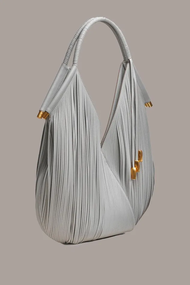 Women Donna Karan Shoulder And Hobo Bags BALDWIN LARGE SHOULDER BAG Zinc