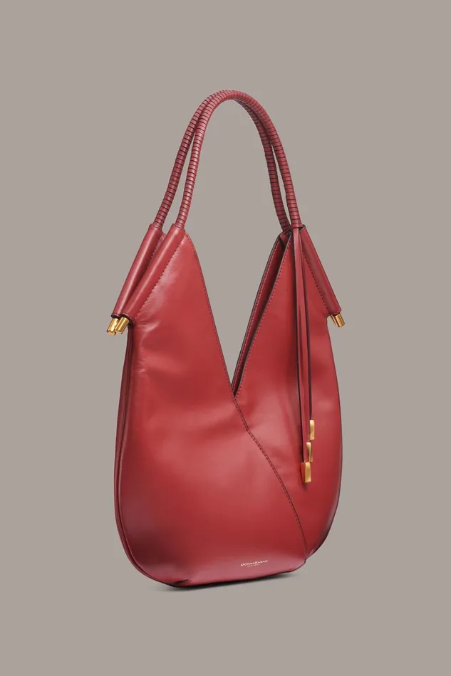Women Donna Karan Shoulder And Hobo Bags BALDWIN MINI SHOULDER Claret