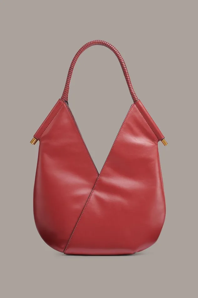 Women Donna Karan Shoulder And Hobo Bags BALDWIN MINI SHOULDER Claret