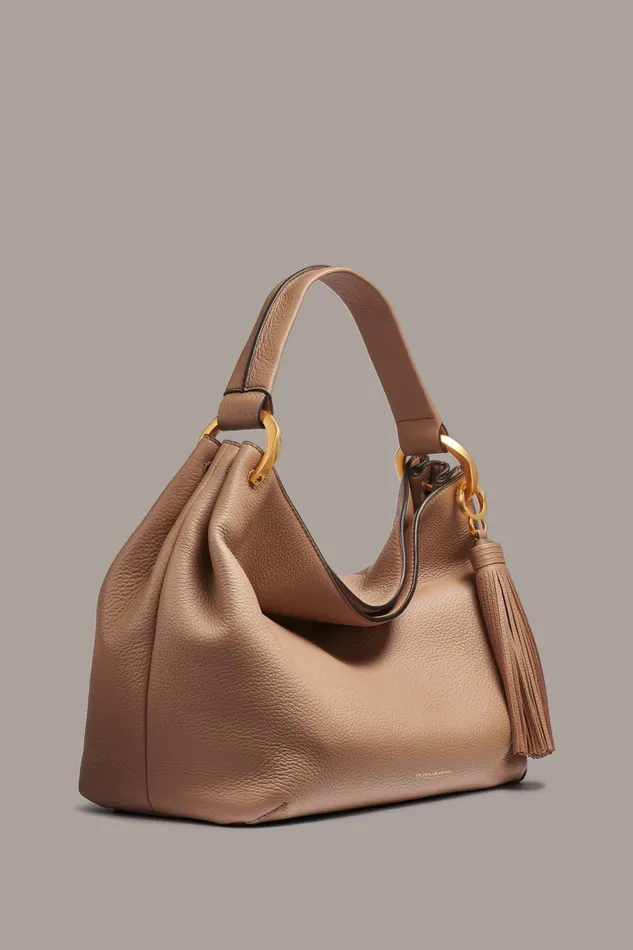 Women Donna Karan Shoulder And Hobo Bags GLENWOOD SHOULDER BAG Beige