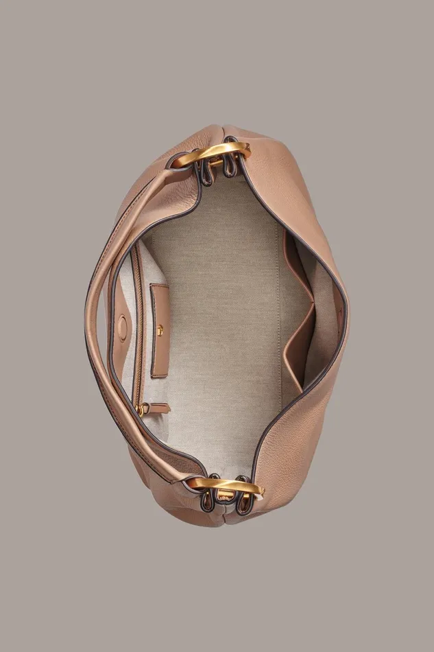 Women Donna Karan Shoulder And Hobo Bags GLENWOOD SHOULDER BAG Beige