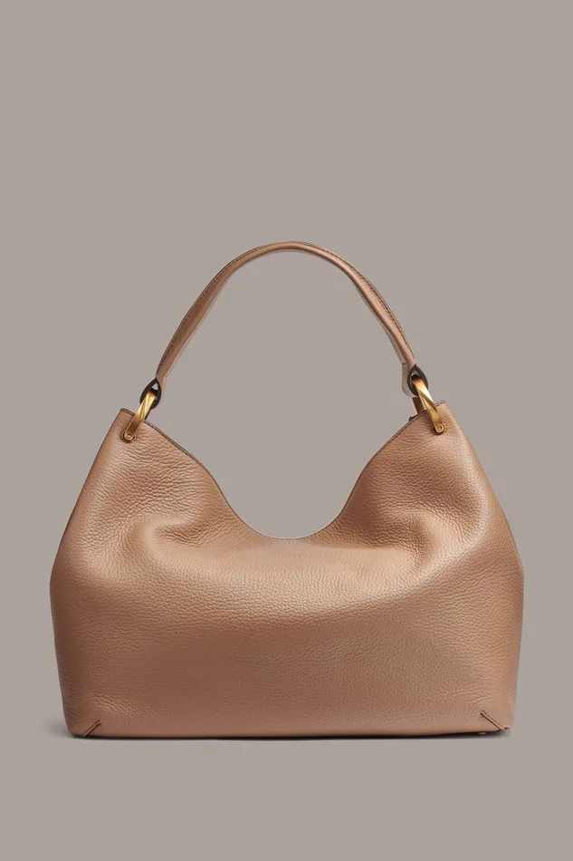 Women Donna Karan Shoulder And Hobo Bags GLENWOOD SHOULDER BAG Beige