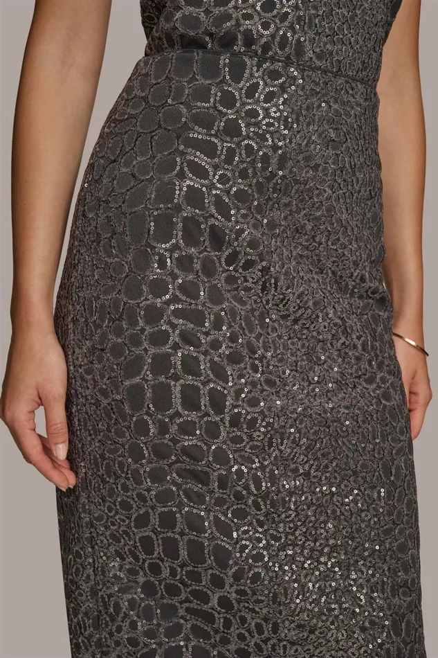 Women Donna Karan Skirts SEQUIN EMBELIISHED SKIRT Iron