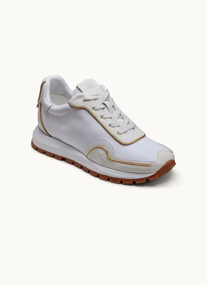 Women Donna Karan Sneakers BINX LACE UP SNEAKER Cream