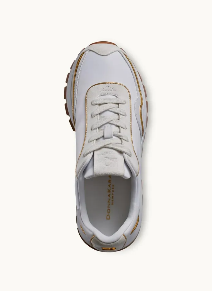Women Donna Karan Sneakers BINX LACE UP SNEAKER Cream