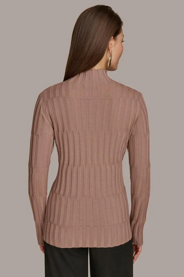 Women Donna Karan Sweaters And Tops MERINO WOOL SWEATER Mink