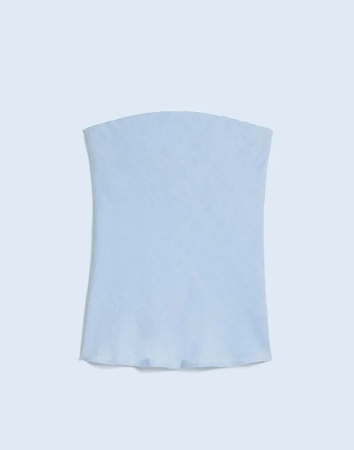 Women Donni Linen Tube Top Cloud Madewell Tops and Shirts