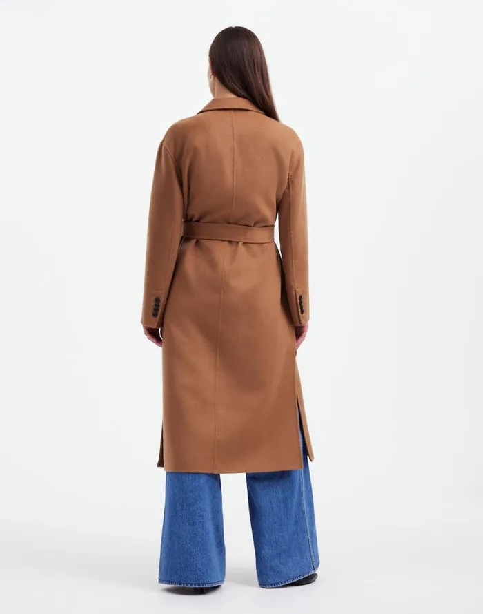 Women DoubleFaced Brushed Long Coat Rich Camel Madewell Coats Jackets