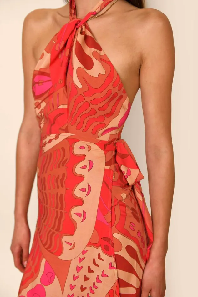 Women Dresses RIXO Bluebelle Butterfly Red Women Dresses RIXO Bluebelle Butterfly Red