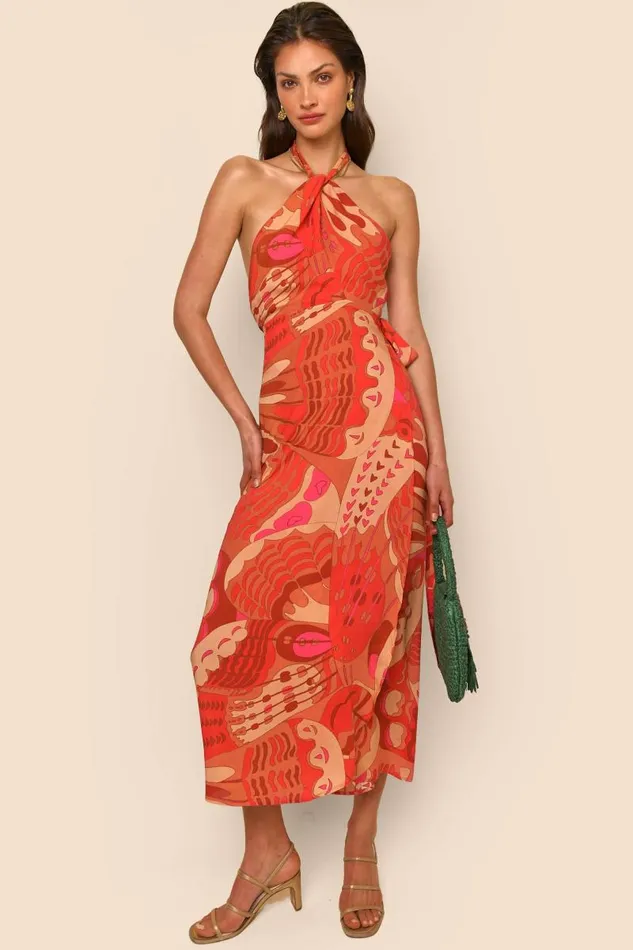 Women Dresses RIXO Bluebelle Butterfly Red Women Dresses RIXO Bluebelle Butterfly Red