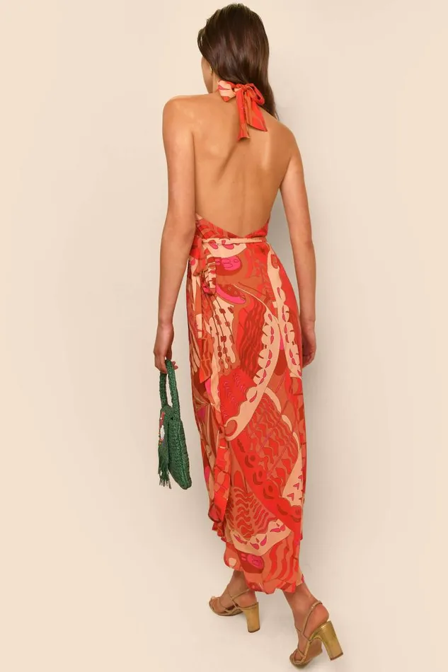 Women Dresses RIXO Bluebelle Butterfly Red Women Dresses RIXO Bluebelle Butterfly Red