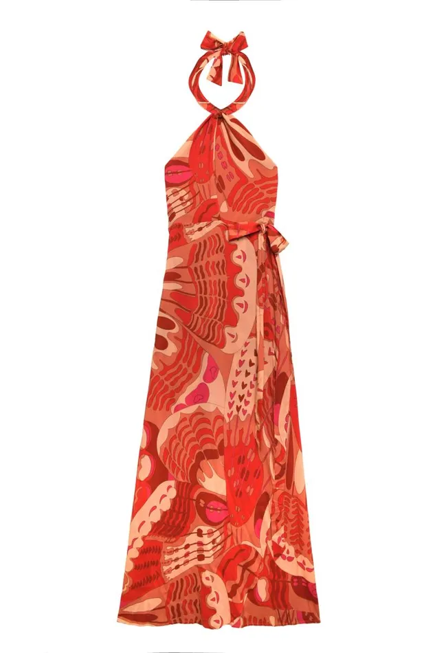 Women Dresses RIXO Bluebelle Butterfly Red Women Dresses RIXO Bluebelle Butterfly Red