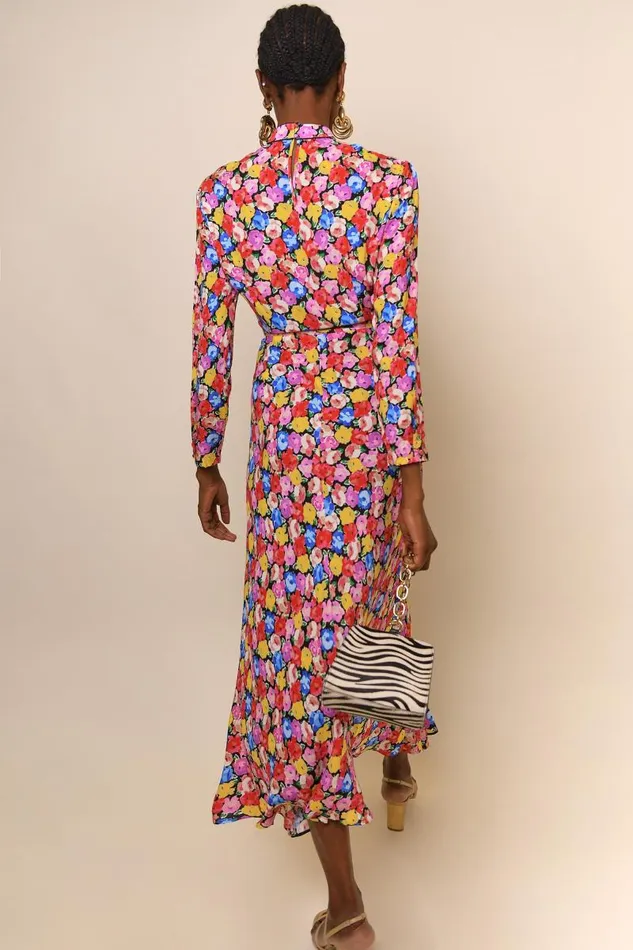 Women Dresses RIXO Cherie Multi English Rose Women Dresses RIXO Cherie Multi English Rose