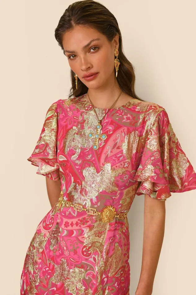 Women Dresses RIXO Dina Grace Paisley Jewel Women Dresses RIXO Dina Grace Paisley Jewel